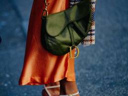 Streetwear shot of the Dior saddle bag