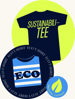 Sustainability and Eco t-shirt graphics