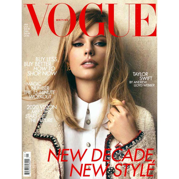 Taylor Swift on the British Vogue cover