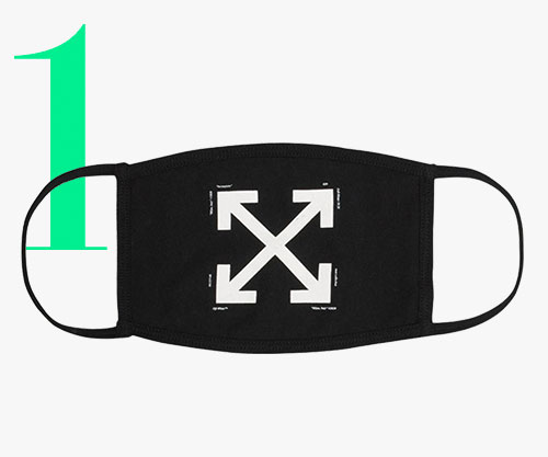 Photo: Off-White arrow logo face mask