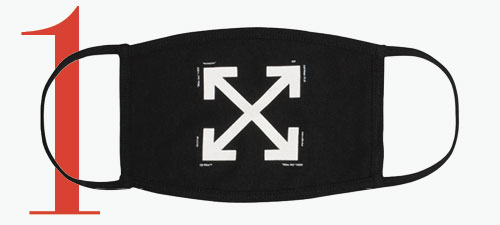 Photo: Off-White arrow logo face mask