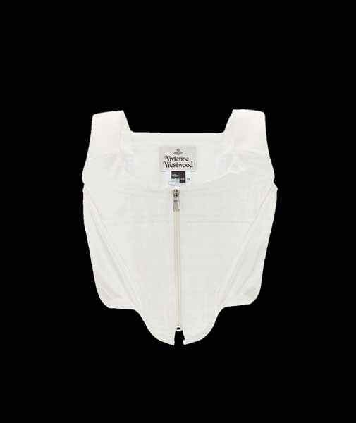 Zipped Charmeuse corset