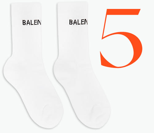 Photo: Tennis-Socken mit Logo von Balenciaga