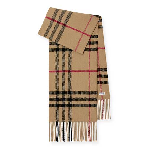 Burberry Check Wool Cashmere Scarf