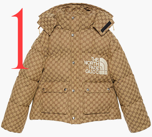 Photo: Bomber de lona GG de The North Face x Gucci