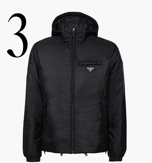 Photo: Piumino in Re-Nylon di Prada