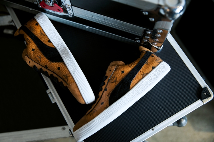 puma suede x mcm