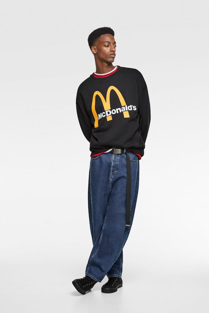 zara mcdonald's sweatshirt