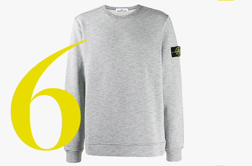 Stone Island-sweatshirt met logopatch