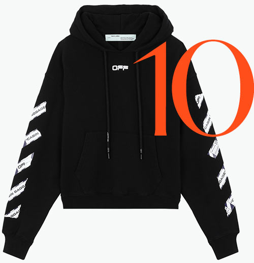 Photo: Off-White-hoody met luchthaventape